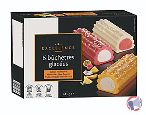 Rappel produit BUCHETTES GLACEES - CITRON/FRAMBOISE, FRAMBOISE/NOIX DE COCO, FRUITS EXOTIQUES/NOIX DE COCO 441g EXCELLENCE