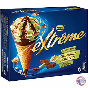 Rappel produit 6 Cone Choco/Pistache 720mL EXTREME EXTREME ®