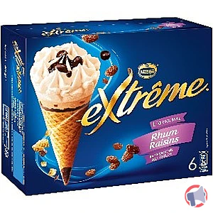 Rappel produit 6 Cone Rhum raisins EXTREME EXTREME ®
