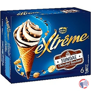 Rappel produit 6 Cone Sundae chocolat EXTREME EXTREME ®