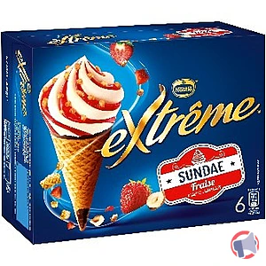 Rappel produit 6 Cone Sundae Fraise EXTREME EXTREME ®