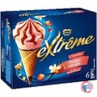 Rappel produit 6 Cone Vanille/Fraise Extrême EXTREME ®