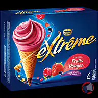 Rappel produit 6 Cones Fruits rouges Extrême ; 6 Cones Mojito Extrême ; 6 Cones Citron Framboise Extrême ; 6 Cones Chocolat Extrême EXTREME ®