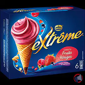 Rappel produit 6 Cones Fruits rouges Extrême ; 6 Cones Mojito Extrême ; 6 Cones Citron Framboise Extrême ; 6 Cones Chocolat Extrême EXTREME ®