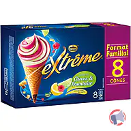 Rappel produit EXTREME ® 8 Cone Citron/Framb 904mL EXTREME