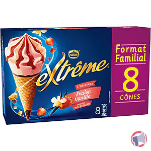 Rappel produit 8 Cone Van/Fraise 960mL EXTREME EXTREME ®