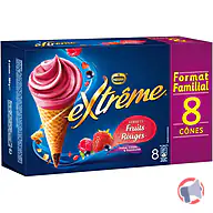 Rappel produit EXTREME ® 8x Cones sorbet Fruits Rouges EXTREME