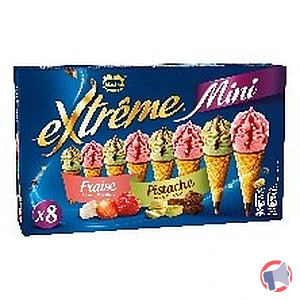 Rappel produit EXTREME 8 Mini Fraise Pistache , EXTREME 8 Mini Vanille et Chocolat , EXTREME 8 Mini Sundae Chocolat et Caramel EXTREME 8 Mini Vanille EXTREME ®