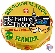 Rappel produit Reblochon fermier AOP Le farto de Thones (photo numéro 1)