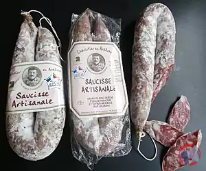 Rappel produit Saucisse Artisanale de l'Ardèche IGP 300g Ferdinand Chaudouard / Paul et Ferdinand