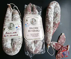 Rappel produit Saucisse Artisanale de l'Ardèche IGP 300g Ferdinand Chaudouard