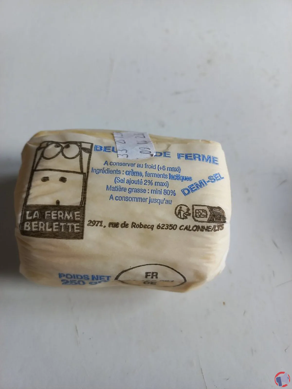 Rappel : ferme berlette beurre ferme 250 g (que faire si vous en avez acheté ?)
