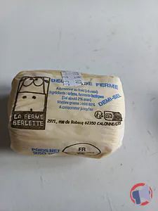 Rappel produit BEURRE DE FERME 250 G LA FERME BERLETTE