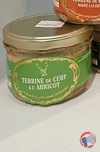 Rappel produit TERRINE DE CERF A L'ABRICOT LA FERME AU BICHE