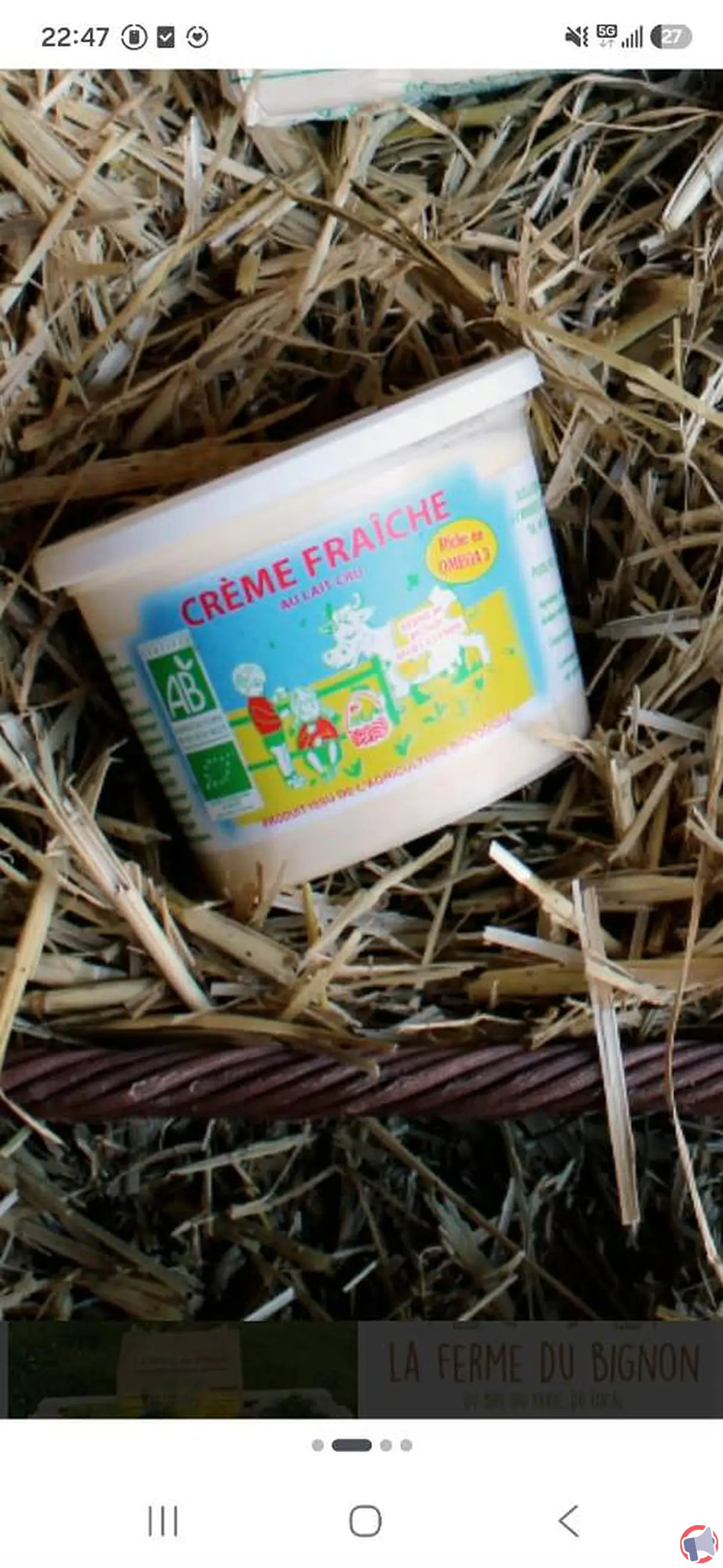 Rappel produit : crème crue Ferme Bignon - fiche rappel et conseils