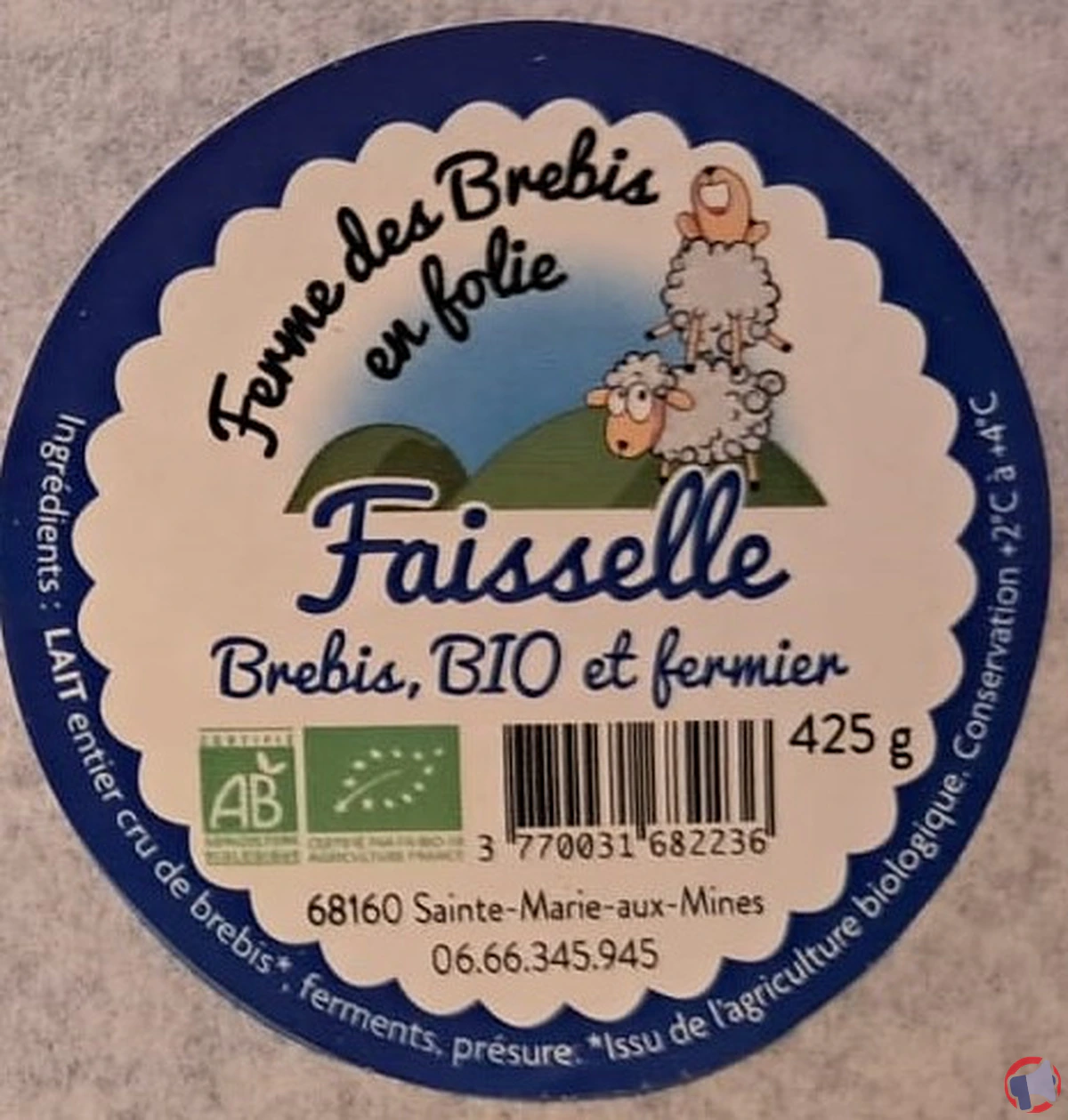 Rappel de produit : faisselle de brebis de la Ferme des Brebis en folie