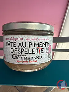 Rappel produit PATE DE CAMPAGNE AU PIMENT ESPELETTE Ferme de la Croix Marand