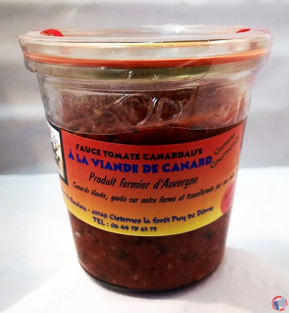Rappel de produit : Sauce tomate canardaise de la marque La ferme au délice royal