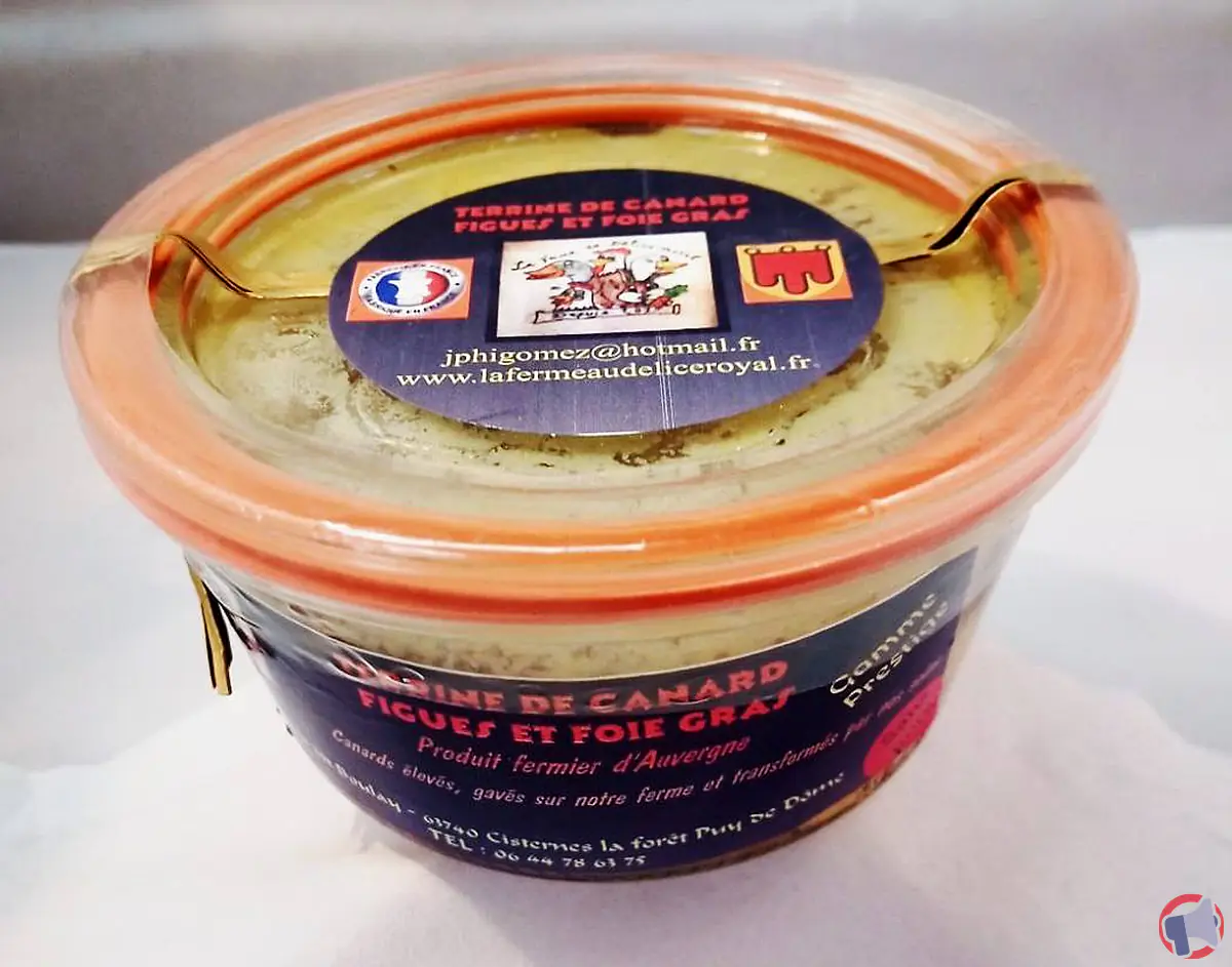 Rappel de produits : Terrine de canard de la marque La ferme au délice royal