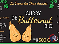 Rappel produit Curry courge pois chiche La ferme des deux amants (photo numéro 1)