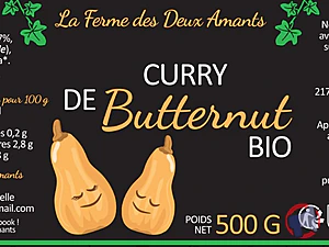 Rappel produit Curry courge pois chiche La ferme des deux amants