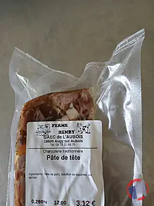 Rappel produit Pâté de tête Ferme HENRY