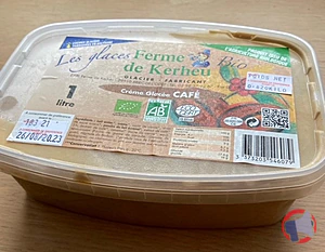 Rappel produit Crème glacée café biologique Ferme de Kerheu