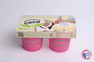 Rappel produit Crème glacée coco biologique Ferme de Kerheu