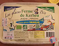 Rappel produit Crème glacée vanille biologique Ferme de Kerheu