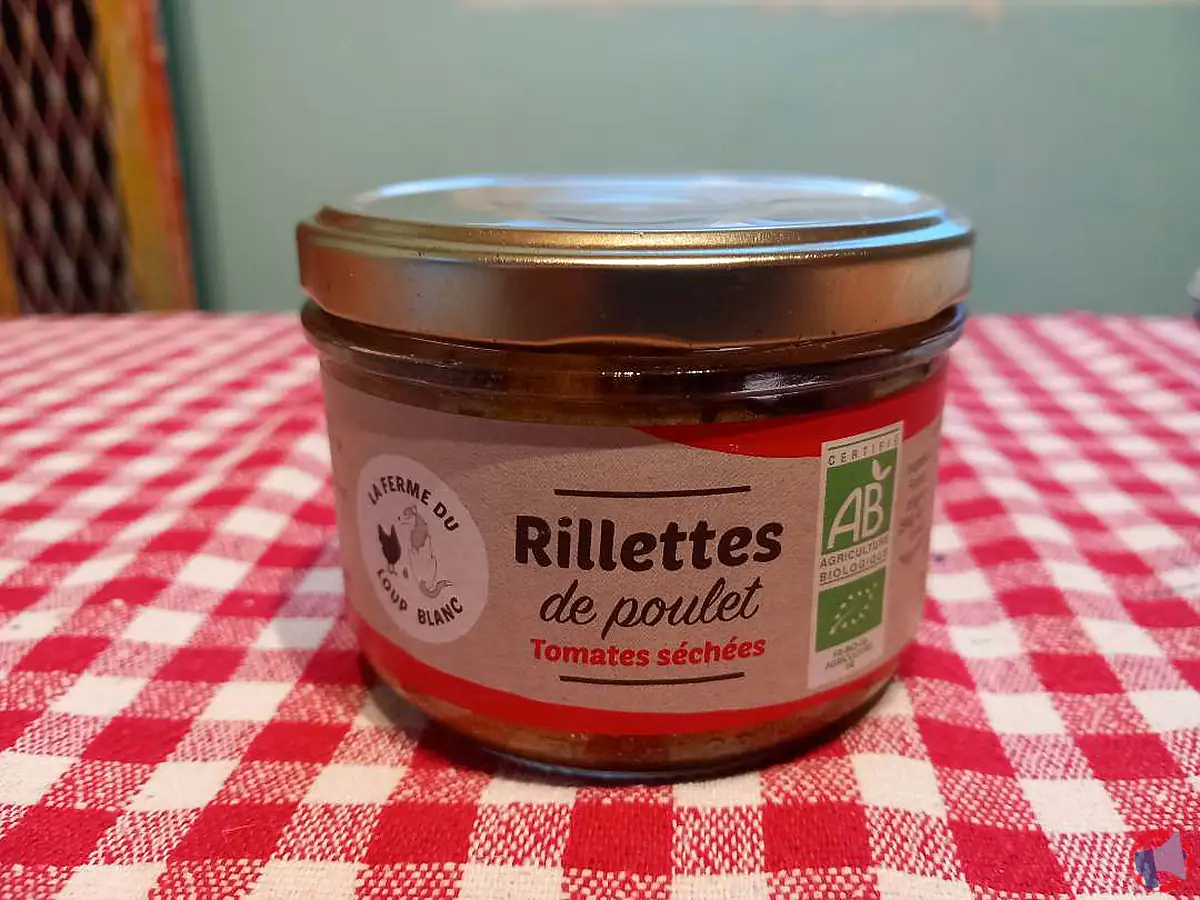 Rappel de produit : rillettes de poulet tomates séchées de la ferme du loup blanc