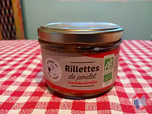 Rappel produit Rillettes de poulet tomates séchées La ferme du loup blanc