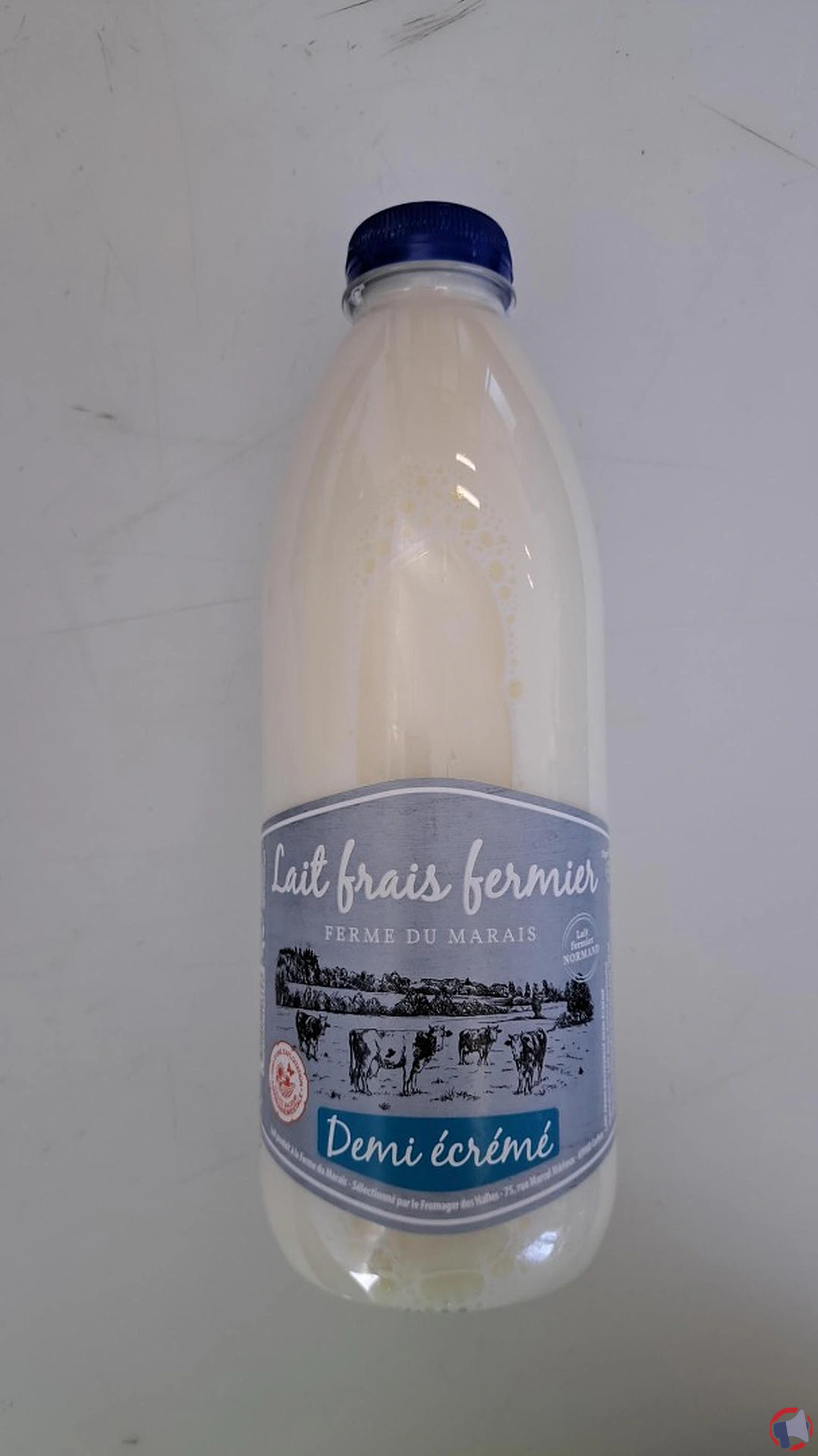Rappel de produit : Lait frais demi-écrémé 1L de la marque Ferme du Marais