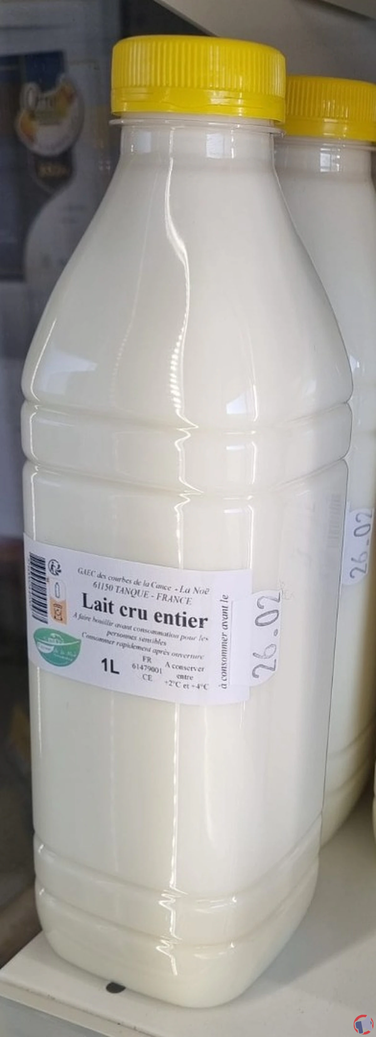 Rappel de produit : Lait cru entier de la Ferme de la Noë