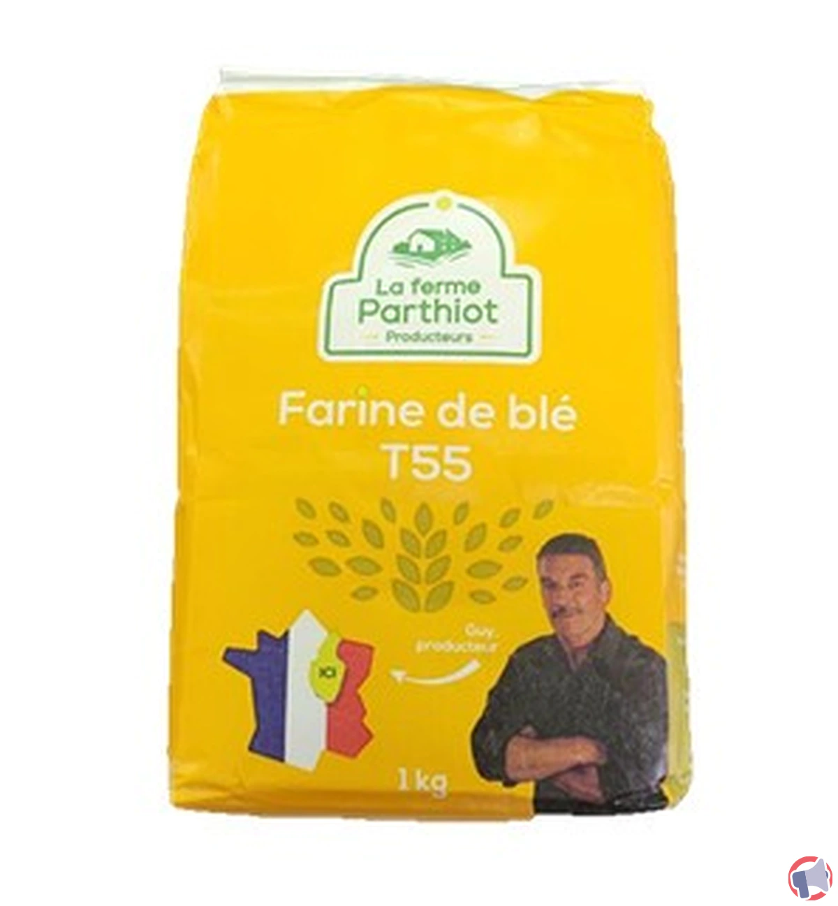 Rappel de produit : Farine de blé T55 de la ferme Parthiot