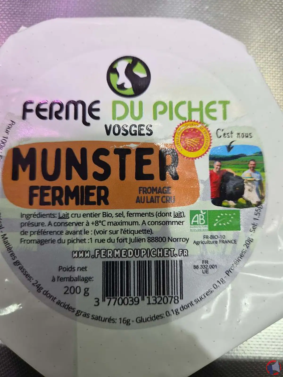 Rappel produit : Ferme Pichet Munster au lait cru - actualité et conseils