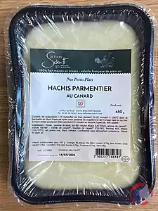 Rappel produit Hachis parmentier au canard La Ferme Schmitt