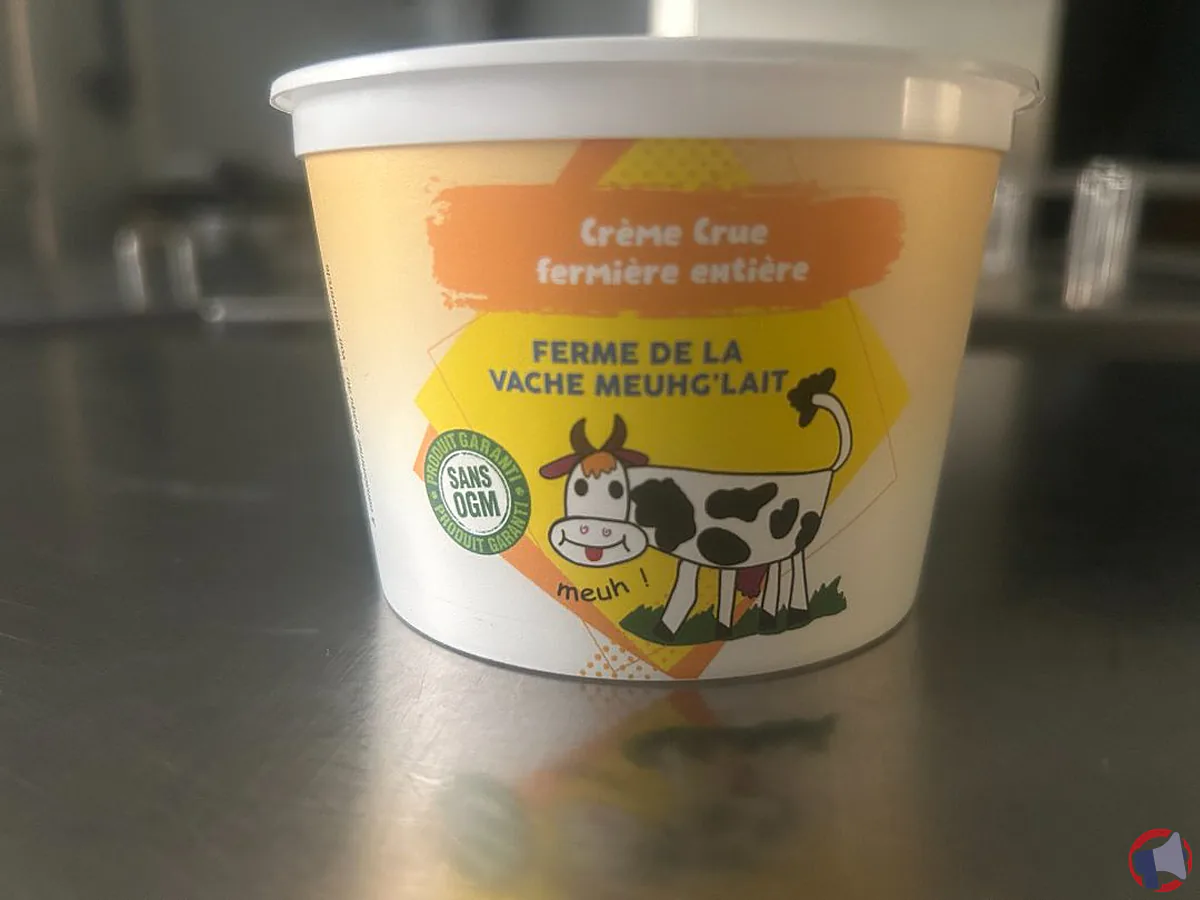 Rappel produit : ferme vache meuh meuhglait crème crue (risques sanitaires et conduite à tenir)