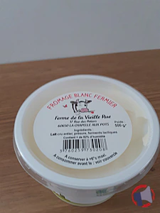 Rappel produit Fromage blanc fermier, formage frais fermier campagne , fromage blanc battu myrtille , formage blanc battu vanille , fromage blanc battu fraise FERME DE LA VIEILLE RUE