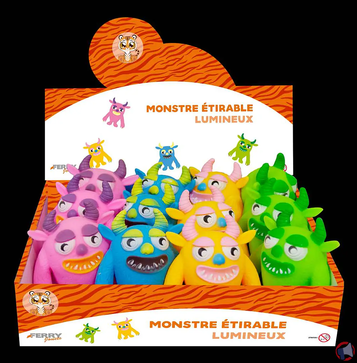 Rappel de jouets lumineux 'Monstre Étirable' de la marque Ferry Jouets