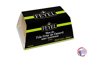Rappel produit Bloc de foie gras de canard avec morceaux feyel