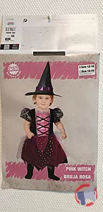 Rappel produit DEGUISEMENT PETITE SORCIERE PINK WITCH FIESTAS GUIRCA