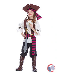 Rappel produit déguisement pirate des 7 mers fille et garçon FIESTAS GUIRCA