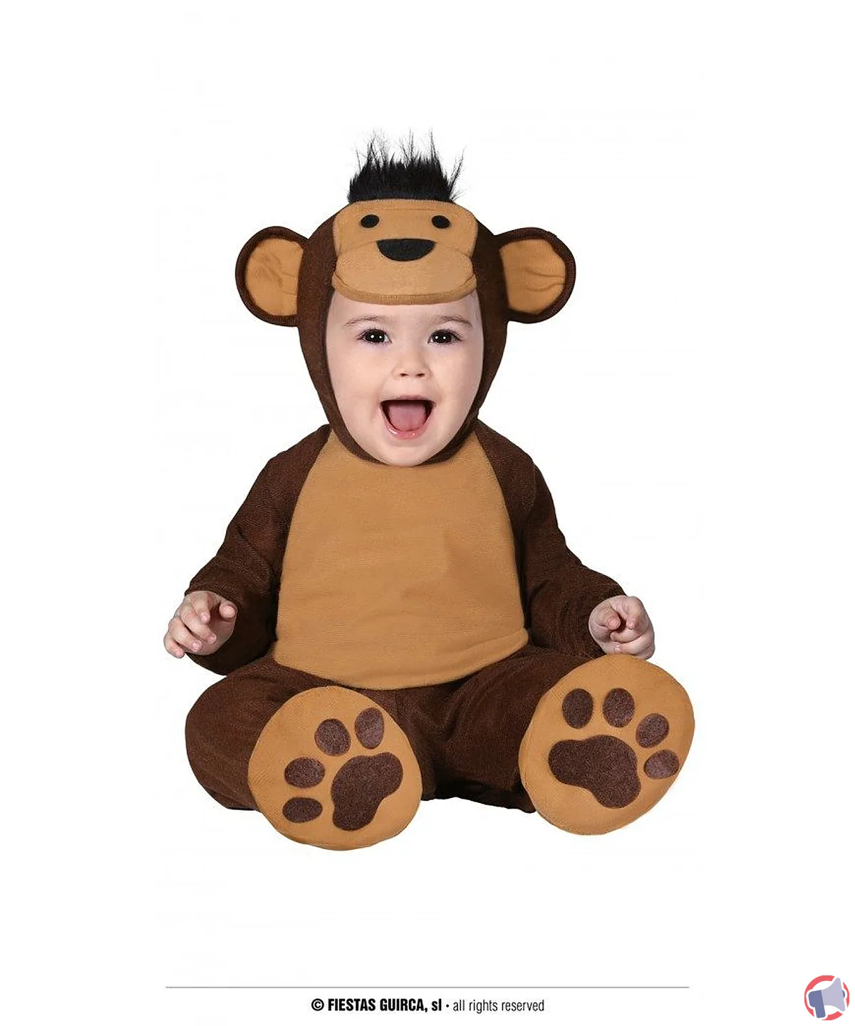 Rappel du déguisement singe bébé fiestas-guirca