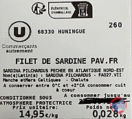 Rappel produit Filet de sardine (photo numéro 2)