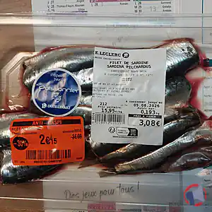 Rappel produit FILET DE SARDINE