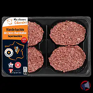 Rappel produit Viande hachée de race Charolaise façon bouchère 12% MG Filière Alliance Locale - Nos éleveurs Charolais