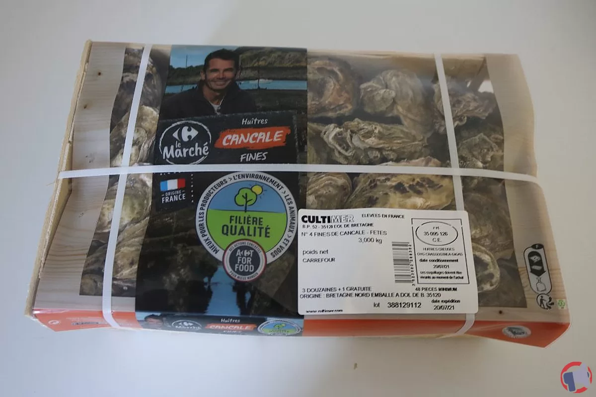 Rappel de produits : Huitres fines de Cancale n°3 de la marque Filière Qualité Carrefour