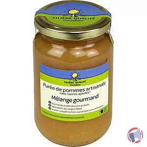 Rappel produit Mélange Gourmand (Purée de pommes artisanale) Filière Qualité Carrefour