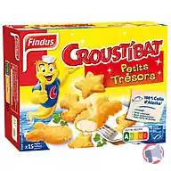 Rappel produit Findus - Croustibat Croustibat - Petits Trésors 450g