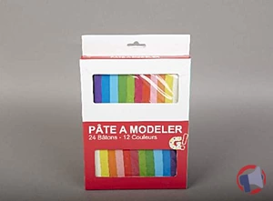 Rappel produit 256496 PÂTE A MODELER 24 BÂTONS- 12 COULEURS FLASH 1 2 3 les petits génies ou G